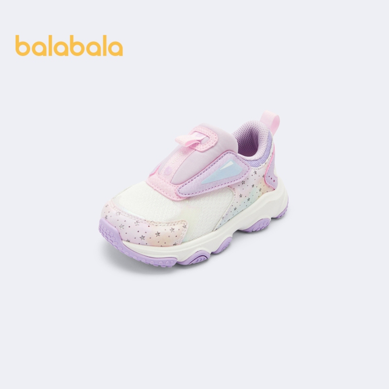 Balabala รองเท้ากีฬาสำหรับเด็กผู้หญิง มีตาข่าย ระบายอากาศ พื้นกันลื่นดี