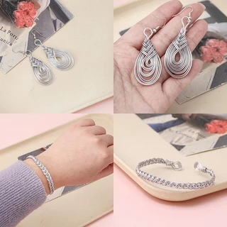 ลวดอลูมิเนียม 1.2-3 มม. อุปกรณ์ DIY ทำสร้อยข้อมือ ต่างหู สร้อยคอ เครื่องประดับ