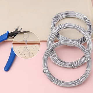 ลวดอลูมิเนียม DIY 1.2-3mm ใช้ทำกำไล ต่างหู เครื่องประดับ อุปกรณ์งานฝีมือแฮนด์เมด