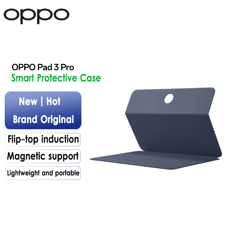 เคสป้องกันอัจฉริยะ OPPO Pad 3 Pro ดั้งเดิมสําหรับเคสป้องกันแท็บเล็ต OPPO Pad 3 Pro การเหนี่ยวนําแบบพลิกได้ | รองรับแม่เหล็ก สําหรับ OPPO Pad 3 | เคส 3 Pro