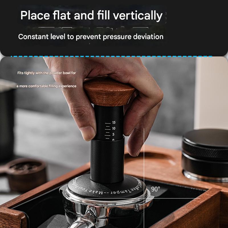 กาแฟ Tampe คู่ฤดูใบไม้ผลิระบบ Espresso Coffee Tamper คงที่ Force ค้อนปรับ Flick Tamper