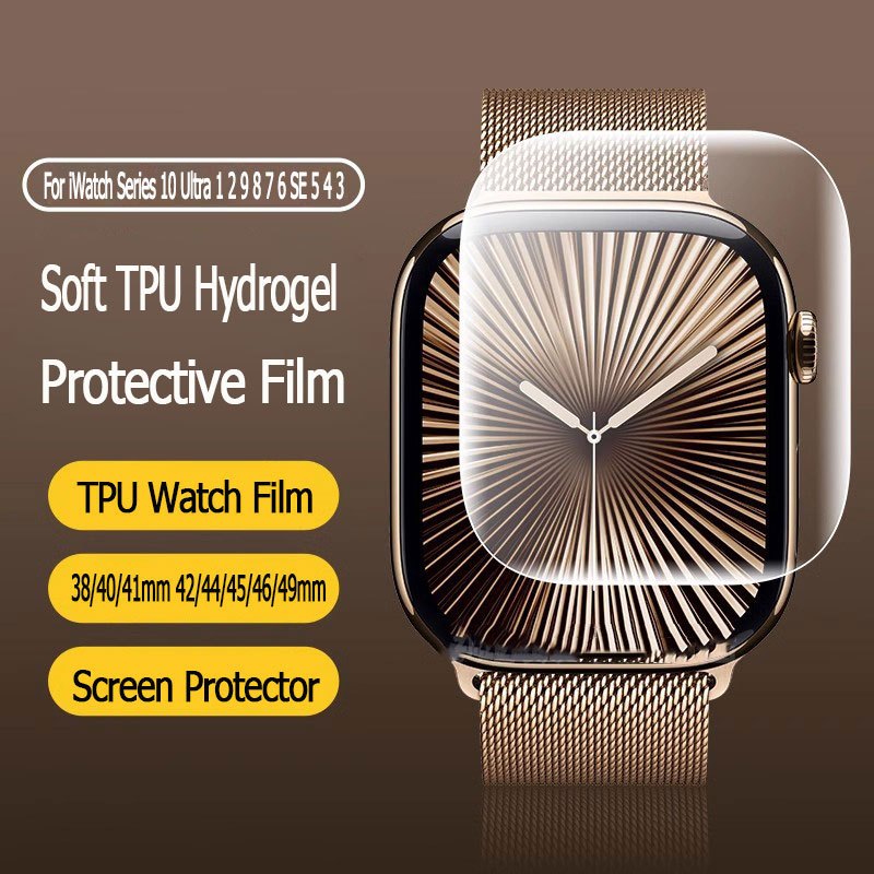 ฟิล์ม iwatch series 10 42มม 46มม ฟิลม์ใสกันรอยหน้าจอ tpu watch film สำหรับ iwatch series 10 ultra 2 9 8 7 38/40/41mm 42/44/45/46/49mm
