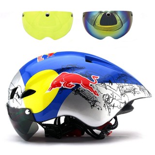 ใหม่ 290g Aero TT หมวกกันน็อคจักรยานเสือหมอบแว่นตาแข่งขี่จัก…