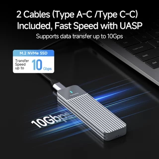 Fanxiang MD87 M.2 SSD กรณี SSD Enclosure SATA NVMe Dual Protocol 10Gbps USB 3.2 Gen2*2 Type C UASP