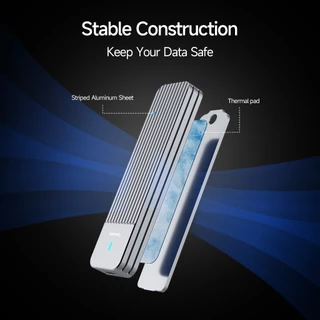 Fanxiang MD87 M.2 SSD กรณี SSD Enclosure SATA NVMe Dual Protocol 10Gbps USB 3.2 Gen2*2 Type C UASP