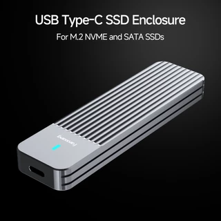 Fanxiang MD87 M.2 SSD กรณี SSD Enclosure SATA NVMe Dual Protocol 10Gbps USB 3.2 Gen2*2 Type C UASP