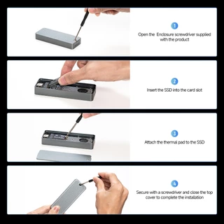 Fanxiang MD85 M.2 SATA NVMe SSD สําหรับพัดลม USB Adapter Reader