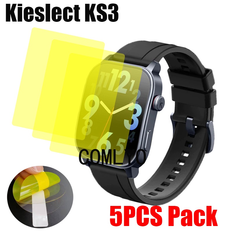 สําหรับ Kieslect KS3 ป้องกันหน้าจอสมาร์ทวอท์ชฝาครอบบางเฉียบ HD ฟิล์ม TPU