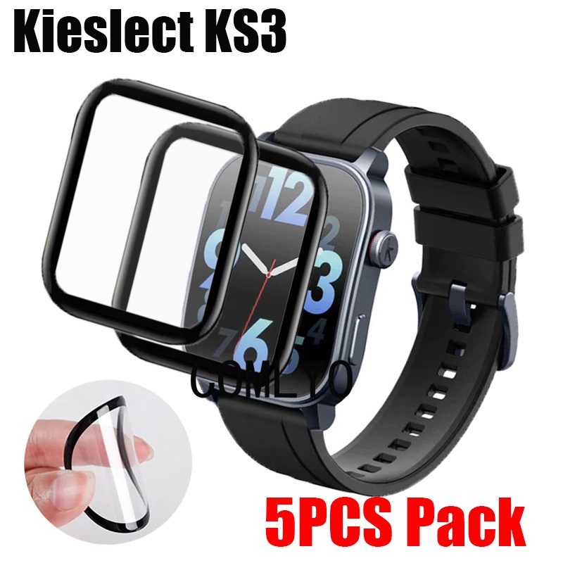 สําหรับ Kieslect KS3 สมาร์ทนาฬิกาป้องกันหน้าจอป้องกันเต็มปก 3ง ฟิล์มโค้งฟิล์มนุ่ม