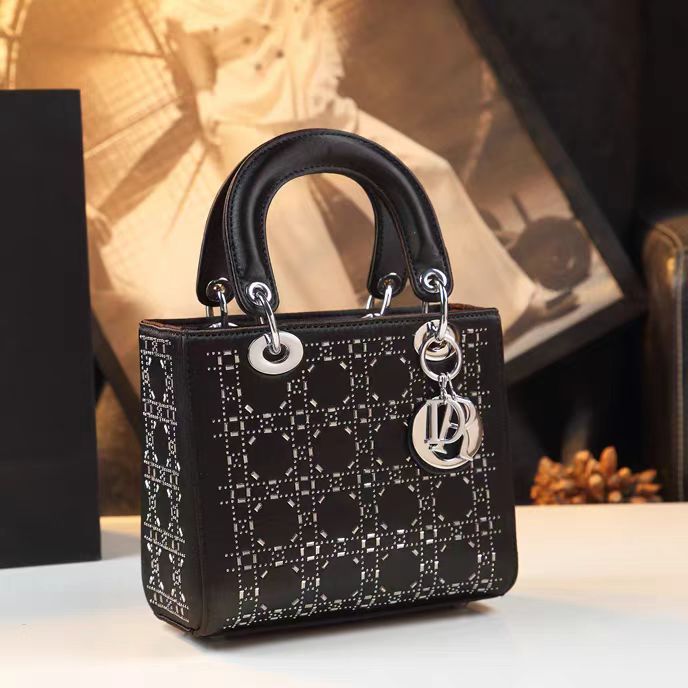 Rhinestone Silk Cross-body Shoulder Handbag Fashion All-match Genuine Leather VR333333-1220