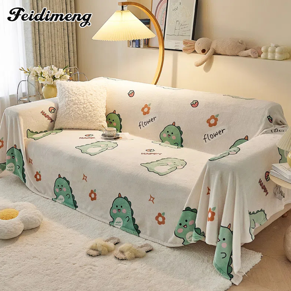 FEIDIMENG th ห้องนั่งเล่น ผ้าห่มโซฟาที่สวยงามและสะดวกสบาย