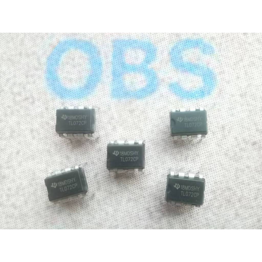 ((5 ชิ้น) TL072 TL072CP 072CP เครื่องขยายเสียงการทํางานคู่ DIP8