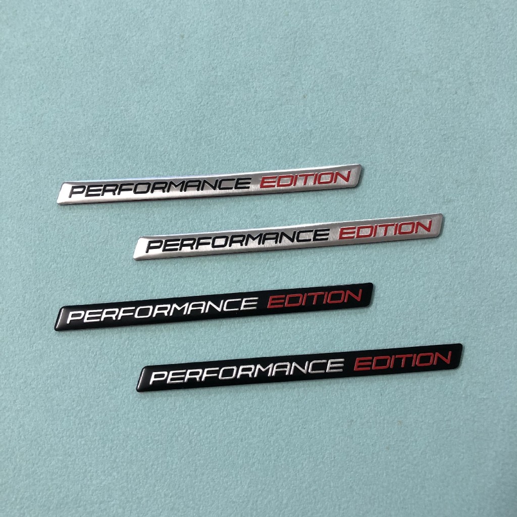 เหมาะสําหรับ BMW BMW Benz Audi Audi Modified PERFORMANCE EDITION โลหะ PERFORMANCE Label Power อัพเกรดโลโก้สติกเกอร์ Fender Trunk Label