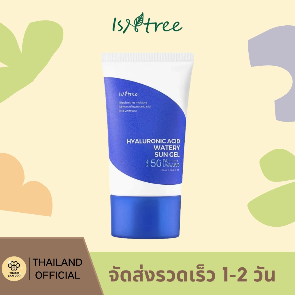 Isntree Hyaluronic Acid เจลกันแดด SPF50+ PA++++ 50ml กันแดด เจลกันแดด ปราศจากน้ําหอม ฟิสิโอเจล