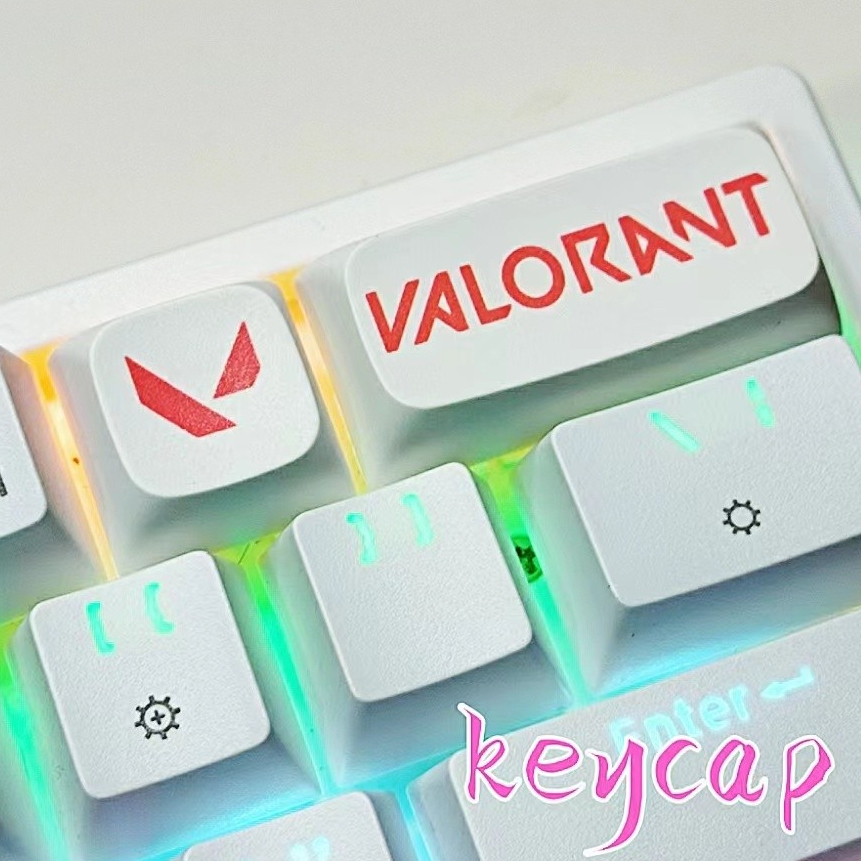 2pcs Valorant Keycap PBT XDA Keycaps สําหรับคีย์บอร์ดสวิตช์ Keycaps
