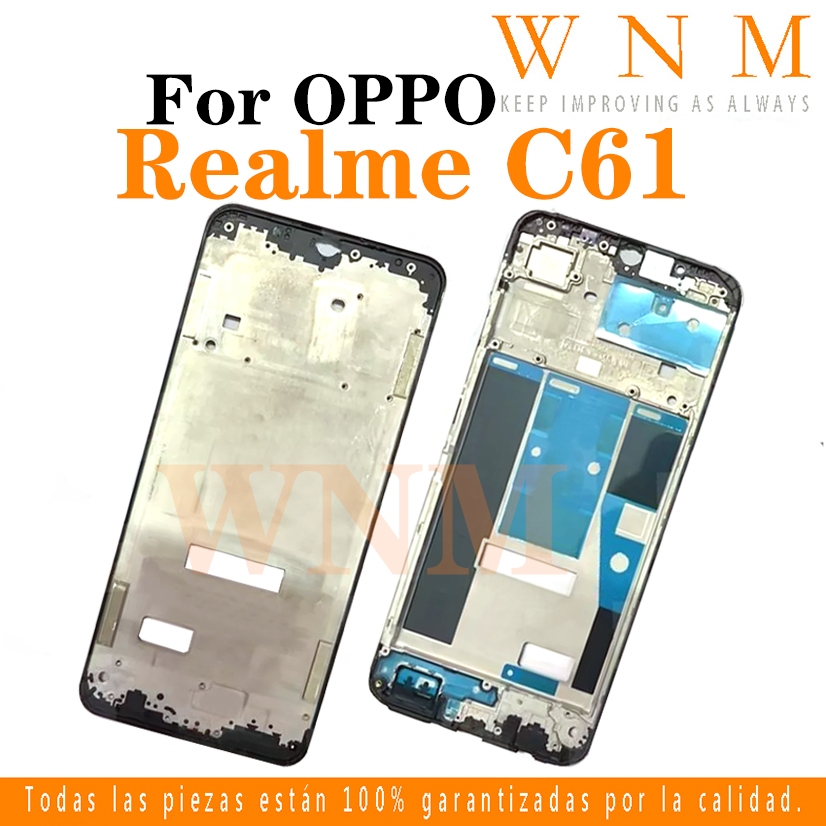 กรอบกลางสําหรับ OPPO Realme C61 RMX3939 LCD ที่อยู่อาศัยกรอบกลางแผ่น Bezel เปลี่ยนชิ้นส่วน