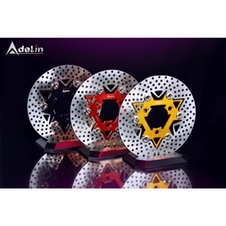 ผ้าเบรกรถจักรยานยนต์ Adelin 220 มม. 3 หลุม 70 มม. อะลูมินัมอ…