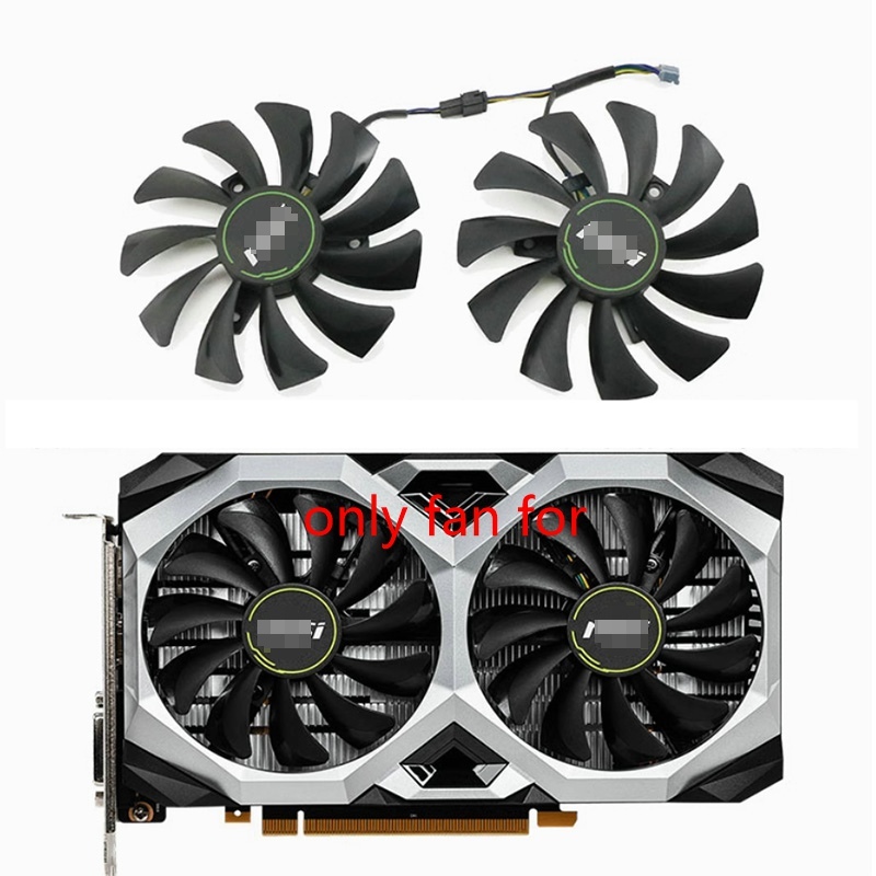 87 มม.พัดลมสําหรับ MSI GeForce GTX1660 1660ti RTX 2060 2070 VENTUS XS พัดลมระบายความร้อนกราฟิก