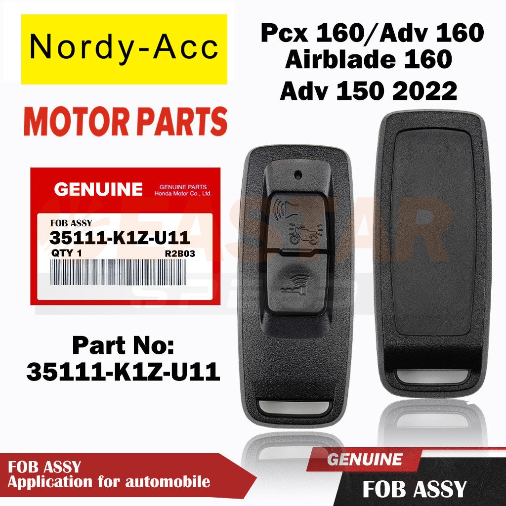 Remote KEY สําหรับ Pcx 160(2021-2024)/ Adv 150 2022/ Adv 160/ Airblade 160 (35111-K1Z-U11)