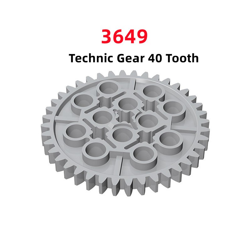 10pcs เกียร์ 40 ฟันเพลาหลุมใช้งานร่วมกับ 6349 Technic Parts รถ Accessorie MOC Building Blocks ของเล่น Diy
