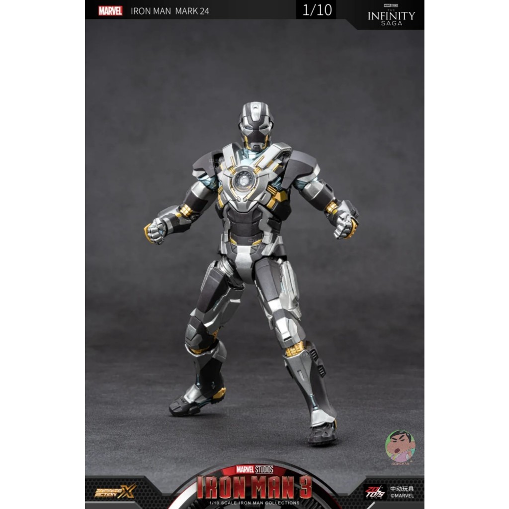 ZD ของเล่น Iron Man Mark 24 1/10 Action Figure