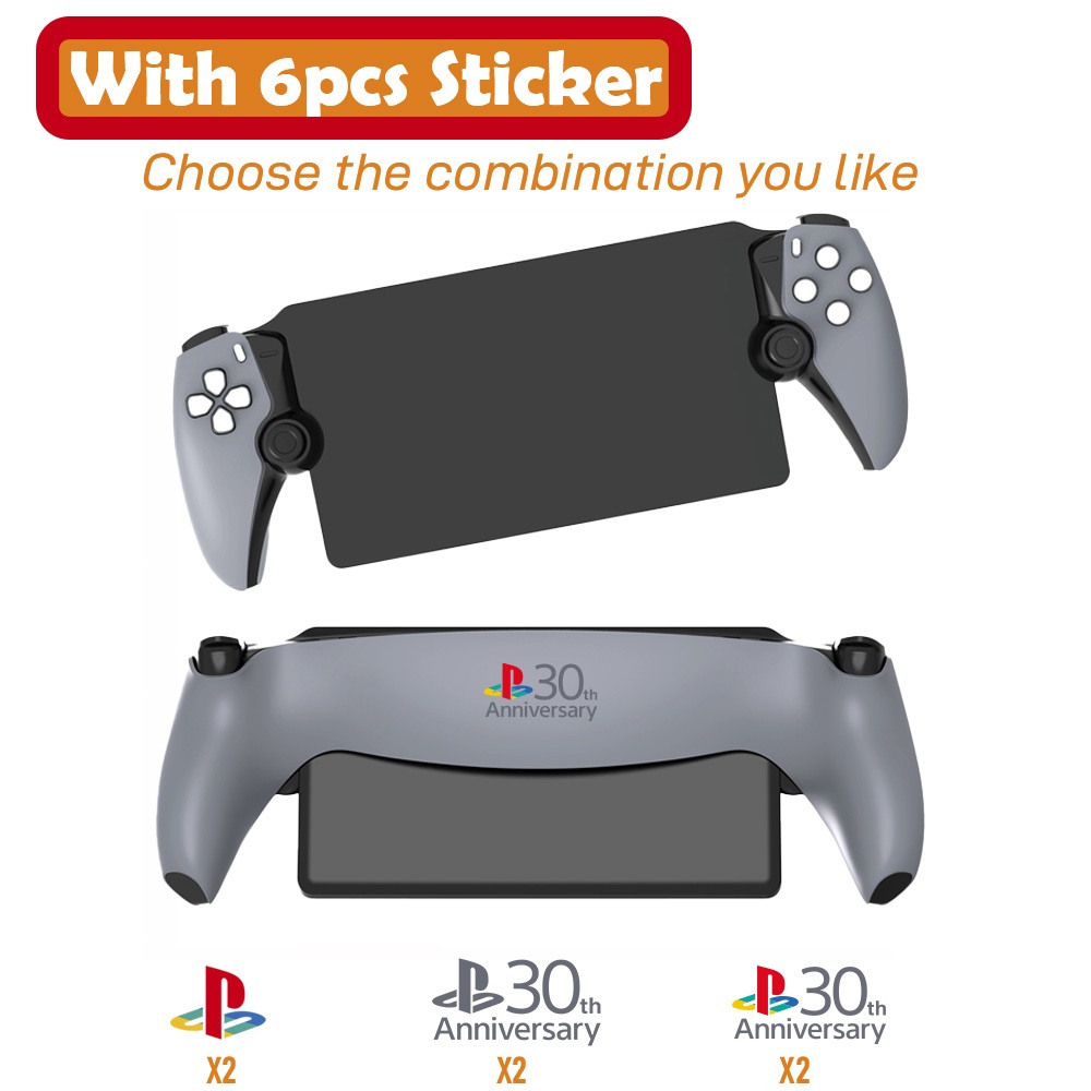 Limited 30th Anniversary สําหรับ PS5 Pro Faceplate สติกเกอร์โลโก้ไวนิล Playstation 5 Fat Console Cover Face Plate Shell Replacement