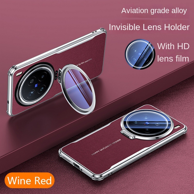 หนังธรรมดาแก้วผู้ถือเลนส์เคสโทรศัพท์สําหรับvivo X200 Pro X200 Pro Mini VIVO X200 สี่มุมAnti-DROPกล้องกันกระแทกฝาครอบป้องกัน
