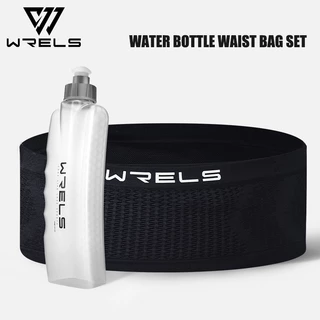 WRELS กระเป๋าคาดเอวพกพา 350มล. + ขวดน้ำโค้ง สำหรับวิ่งและปีนเขากลางแจ้ง