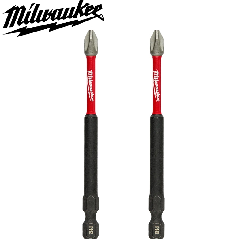 ดอกไขควง Milwaukee Original PH2 89 มม.2PCS ประเภทผลกระทบบิตความแข็งสูง HSS ความต้านทานการสึกหรอเจาะหลุม Bit เครื่องมือสิ่งที่แนบมา