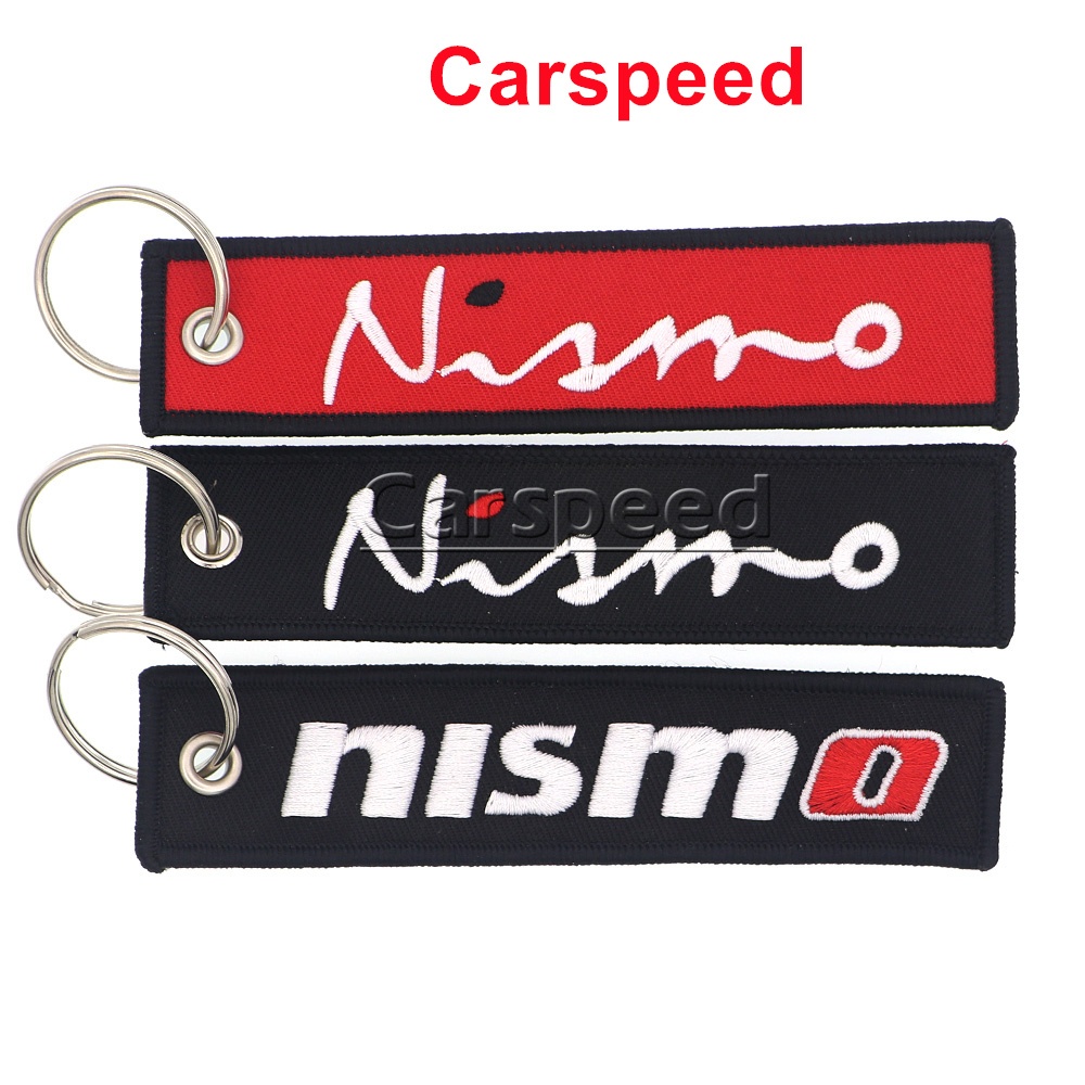 แหวนพวงกุญแจรถแข่ง Nismo ที่ใส่กุญแจวัฒนธรรม JDM 1 ชิ้นสําหรับ Nissan