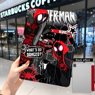 เคสไอแพด โหมดสามพับ เคส Air5 Air4 Air6 pro11 gen10 gen9 gen8 gen7 10.2 gen5 gen6 Air1/2 9.7 Air3 Air11 Mini4/mini5 mini6 "Left pen" Spider-Man เคสสำหรับไอแพด