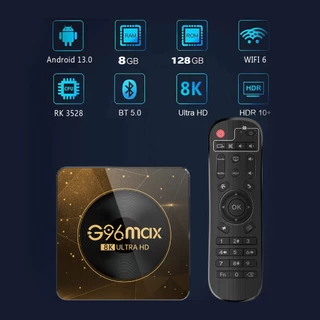 รับประกัน 3 ปี android box 8+128G Android 13 กล่อง android tv ความละเอียด 8K สามารถรับชม Netflix YouTube AIS PLAY iQIYI WeTV และซอฟต์แวร์อื่นๆ แอนดรอยด์ box