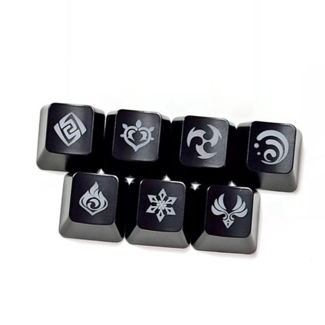 Genshin Keycap ABS โปร่งแสง Keycap Genshin OEM Keycap แป้นพิมพ์เครื่องกล Keycap