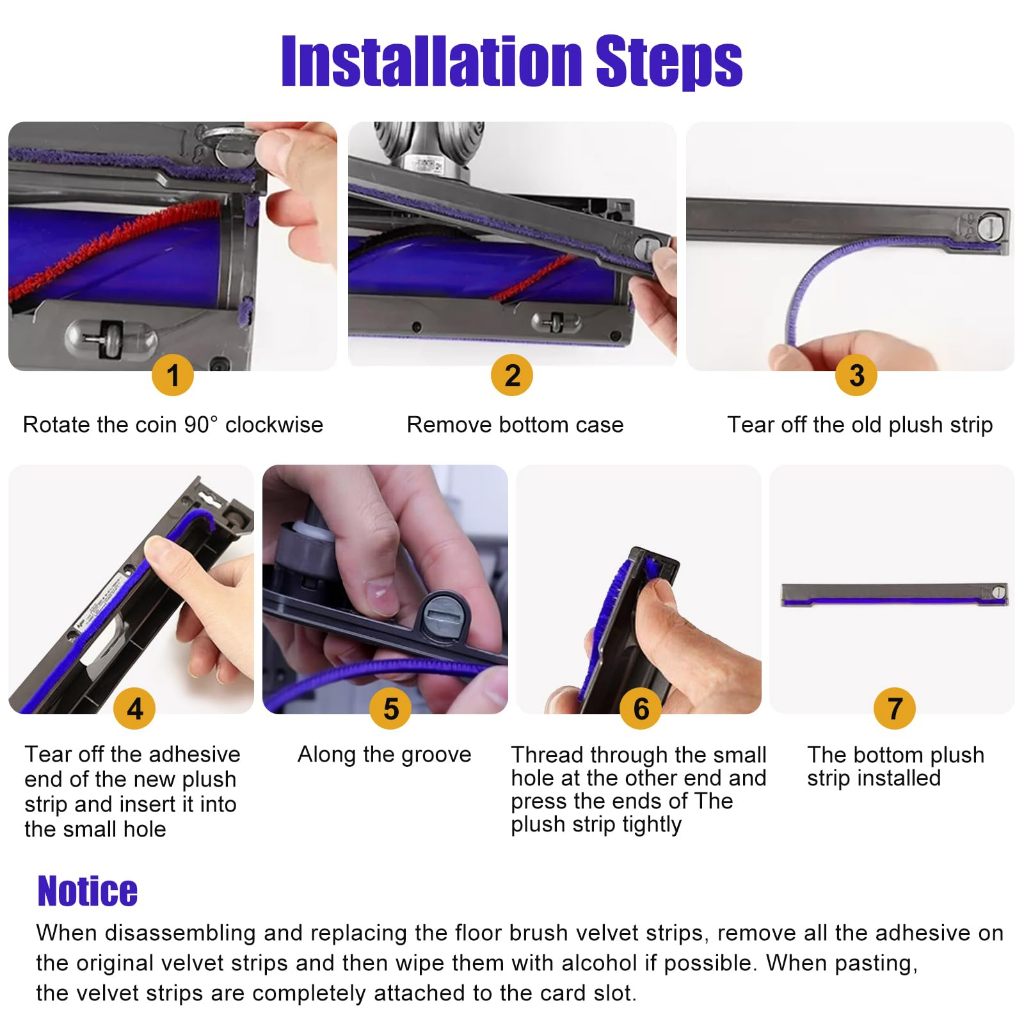 แถบตุ๊กตาสําหรับ Dyson V6 V7 V8 V10 V11 รูปที่ 5