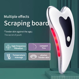 ไฟฟ้า Guasha Scraper Board Microcurrent Face Massager ริ้วรอ…
