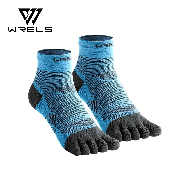 WRELS ถุงเท้าวิ่งห้านิ้ว ระบายอากาศและแห้งไว สบายสำหรับทั้งชายและหญิง WZ2073