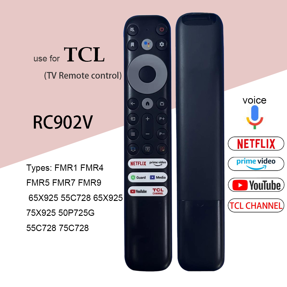 ของแท้ รีโมทสากล remote รีโมททีวี TCL LCD Smart 4K UHD TV รีโมท RC902V FMR1 FMR4 FMR5 FMR7 FMR9