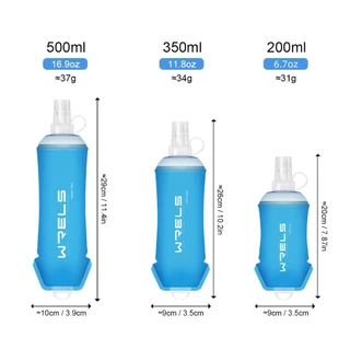 WRELS ขวดน้ําแบบนุ่มพับได้สําหรับวิ่ง TPU BPA Free Marathon Trail Running #SH11