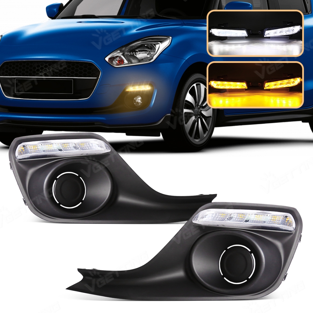 ไฟตัดหมอก LED DRL สําหรับ Suzuki Swift 2018 2019 2020