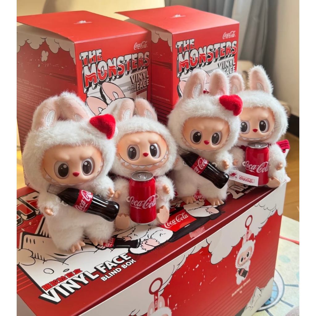(พร้อมส่ง🔥)POPMART Labubu v3 Cocacola Series Vinyl Plush Doll Set & Kids Gift