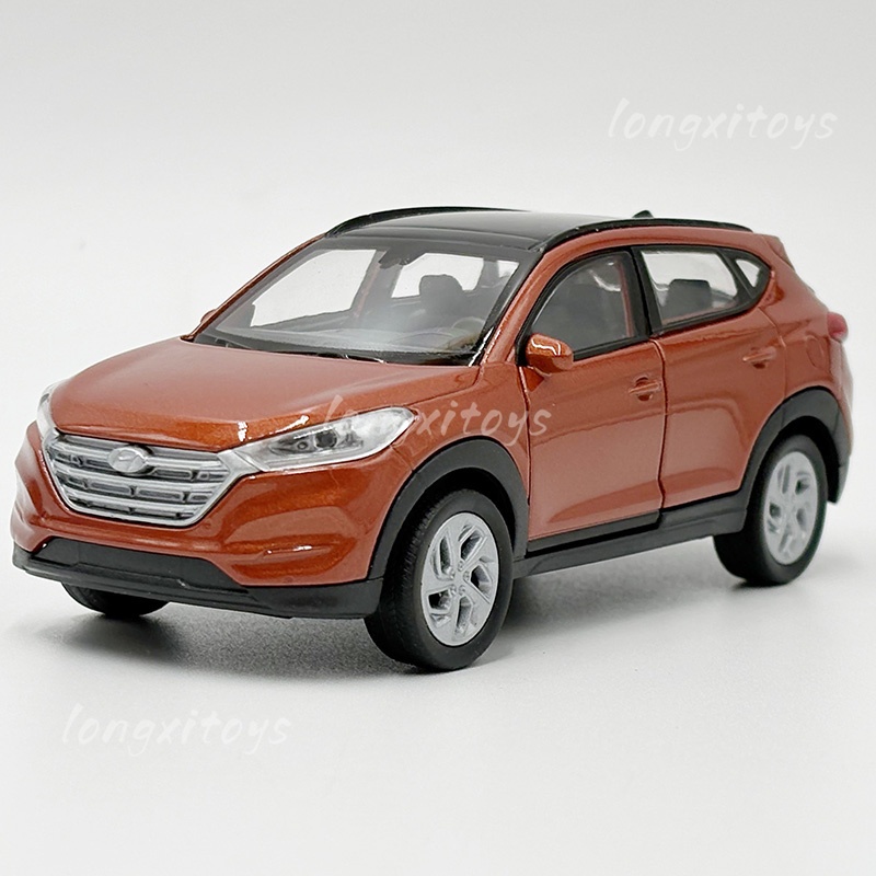 Welly 1:36 รถเหล็กDiecastของเล่นHyundai Tucson SUVดึงกลับMiniature Replica