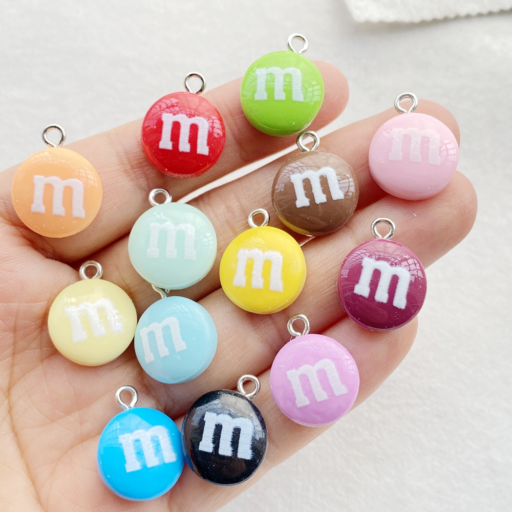 จี้ M-Bean เรซิ่นหลายสี 10 ชิ้น - จี้เครื่องประดับ DIY ที่สมบูรณ์แบบสําหรับทําต่างหูเฉพาะ สร้อยคอ และสร้อยข้อมือ