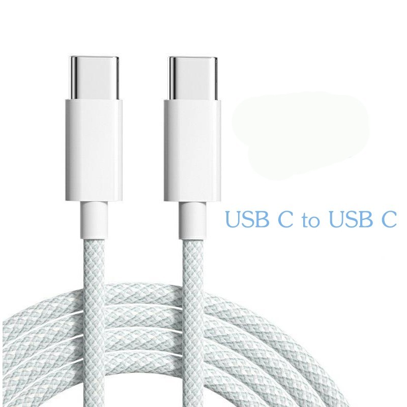 สายชาร์จ USB Type c to Type c สายชาร์ตสำหรับ ไอPad Pro, Air4 Air5 Mini6 ไอ15 15 pro 15pro max ไอ16 Samsung