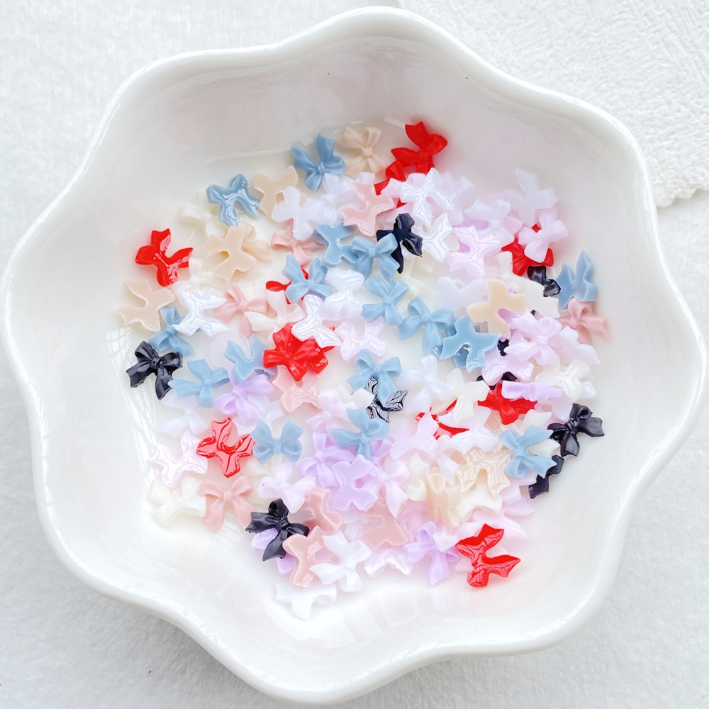 100ชิ้นมินิโบว์ตกแต่งเล็บ-ผู้หญิง3ง เครื่องประดับเล็บ,เหมาะสําหรับ งIY เล็บ,งานฝีมือเครื่องประดับและตกแต่งงานแต่งงาน ราคา ถูกที่สุด ดีลบีเคเค แกลเลอรีภาพที่ 7