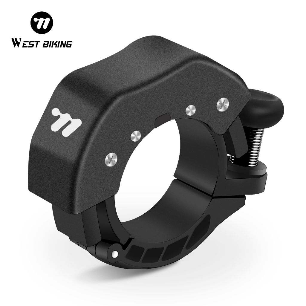 WEST BIKING แหวนกระดิ่งจักรยานกันฝนแตรจักรยานเสือภูเขาอุปกรณ์เตือน 80dB