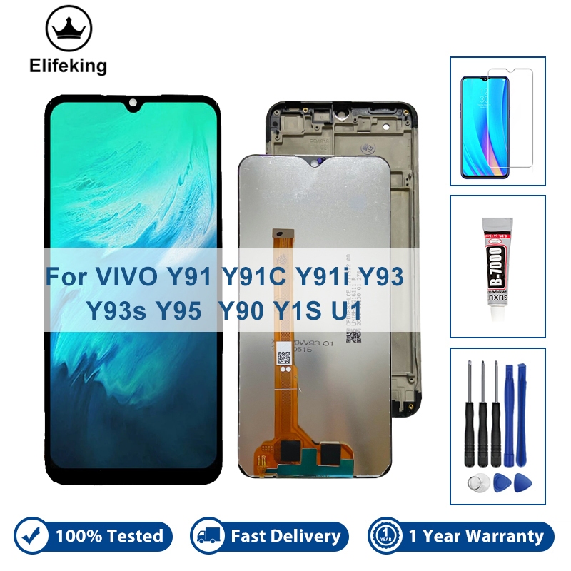 6.22 LCD สําหรับ VIVO Y91 Y91i Y91C Y93 Y93s Y90 Y95 Y1S U1 จอแสดงผล Touch Screen Digitizer Assembly