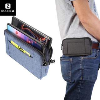 ผ้าใบโทรศัพท์มือถือกระเป๋าซิปเข็มขัดกระเป๋าช่องเสียบบัตร