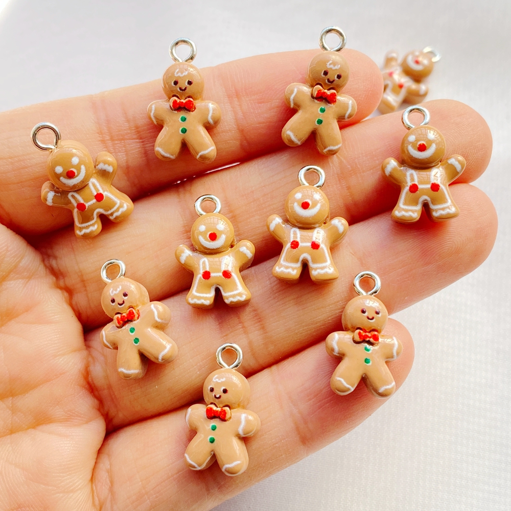 20-หีบห่อ มีชีวิตชีวา เรซิ่นน่ารักการ์ตูนมินิคุกกี้ผู้ชายจี้-แฟชั่นจี้สําหรับต่างหู,สร้อยข้อมือ,พวงกุญแจทํา