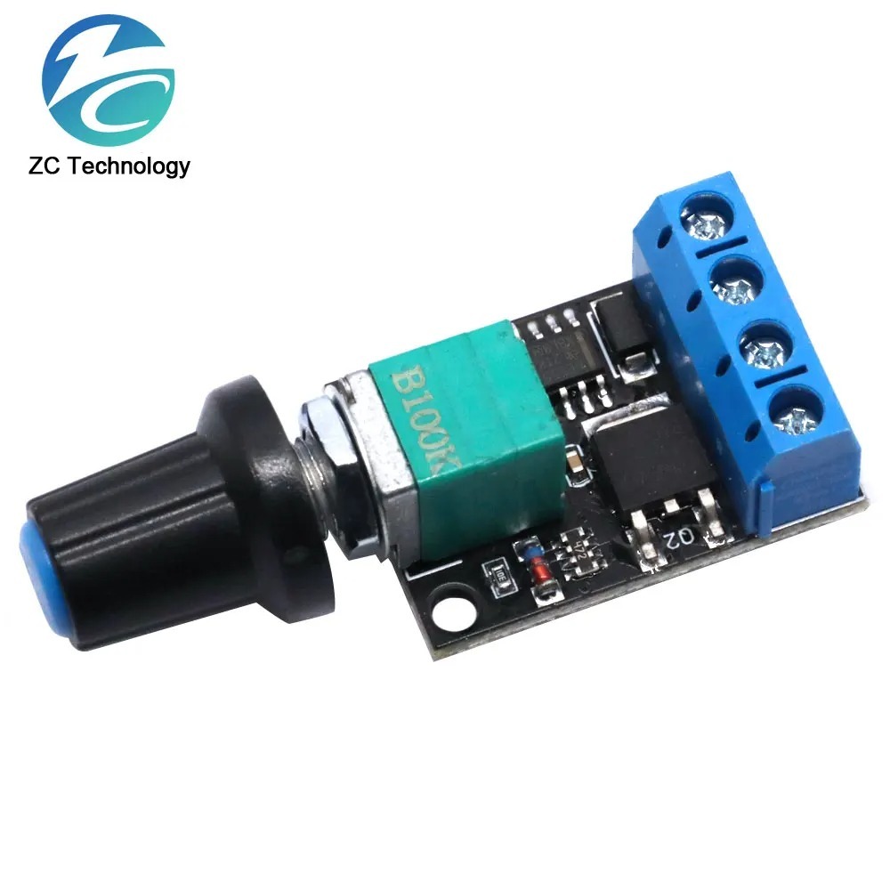 1/5pcs 5V 12V 10A ตัวควบคุมแรงดันไฟฟ้า PWM DC มอเตอร์ควบคุมความเร็ว Governor Stepless Speed Regulator LED Dimmer Power Controller