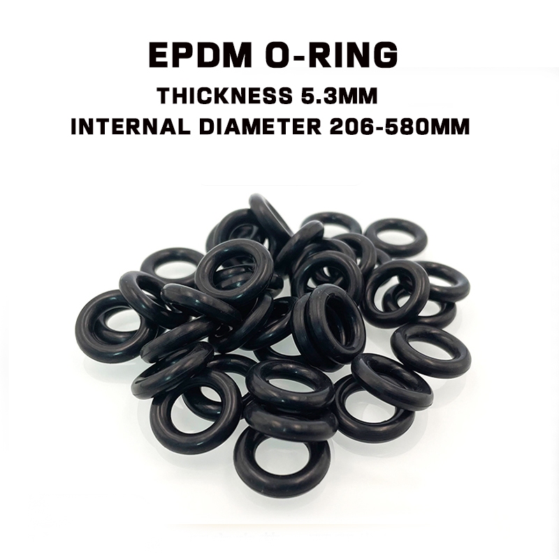 EPDM EPDM โอริงแหวนปิดผนึกความหนา 5.3 มม. เส้นผ่านศูนย์กลางภายใน 206-580 มม.